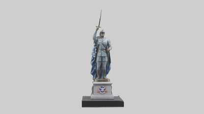 Combat Honor Statue model VR / AR / low-poly