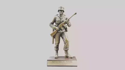 Commemorative Soldier Statue model VR / AR / low-poly