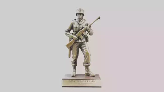 Commemorative Soldier Statue model VR / AR / low-poly