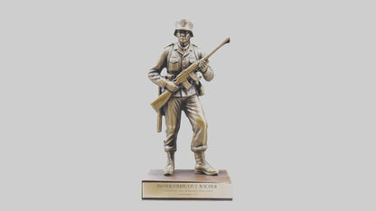 Commemorative Soldier Statue model VR / AR / low-poly