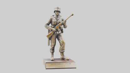 Commemorative Soldier Statue model VR / AR / low-poly