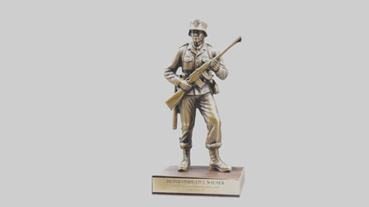 Commemorative Soldier Statue model VR / AR / low-poly