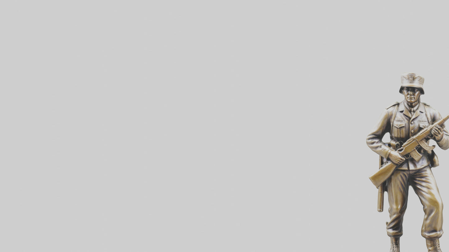 Commemorative Soldier Statue model VR / AR / low-poly