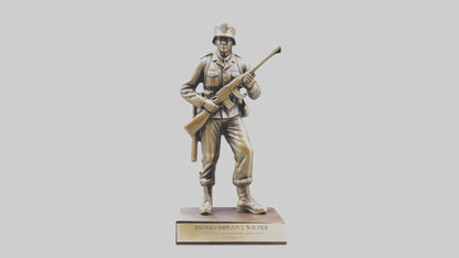 Commemorative Soldier Statue model VR / AR / low-poly