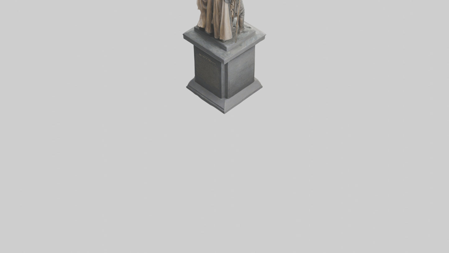 3D model Conquerors of Oppression statue model VR / AR / low-poly