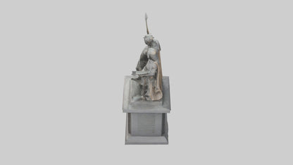 3D model Conquerors of Oppression statue model VR / AR / low-poly