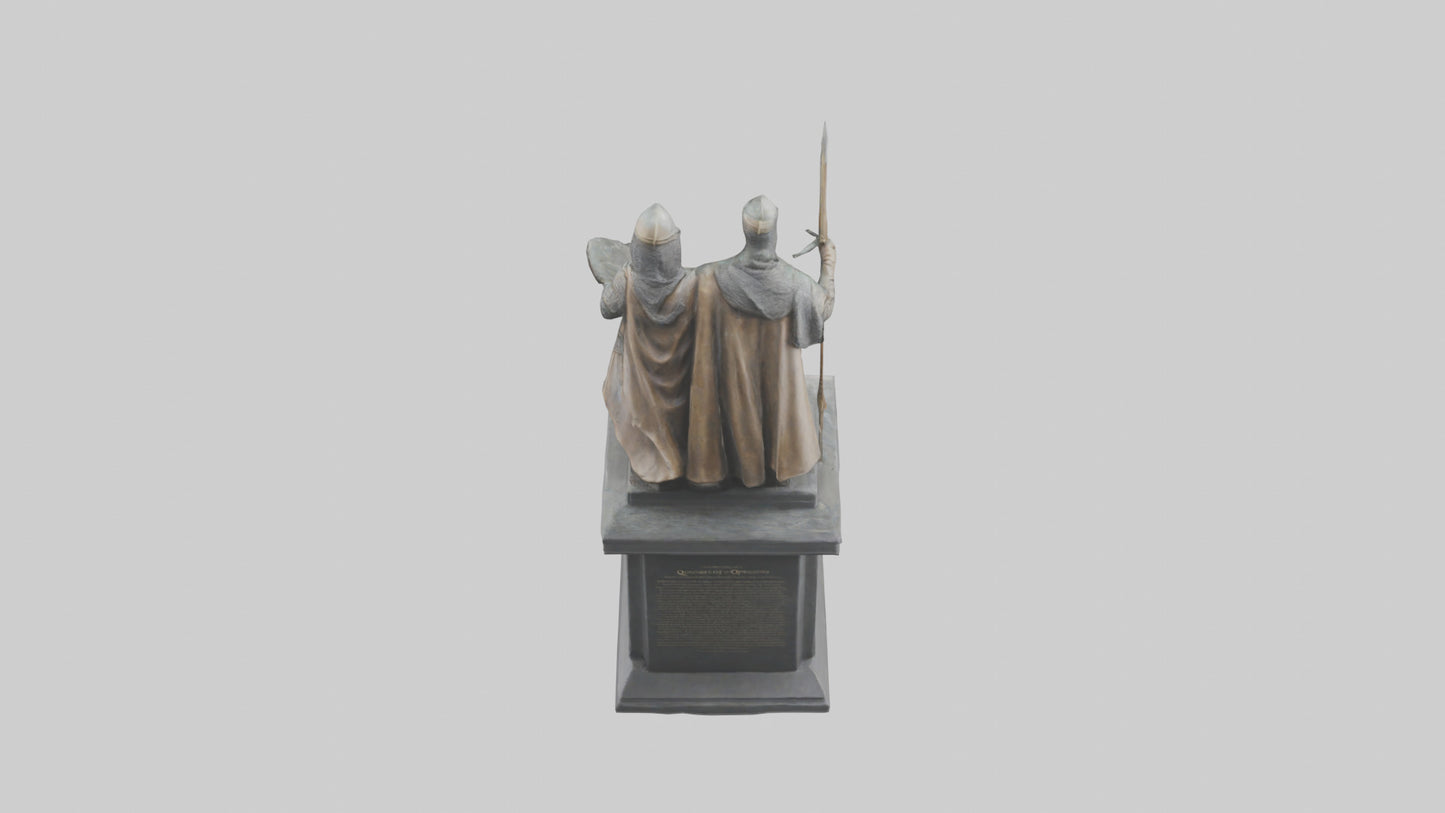 3D model Conquerors of Oppression statue model VR / AR / low-poly