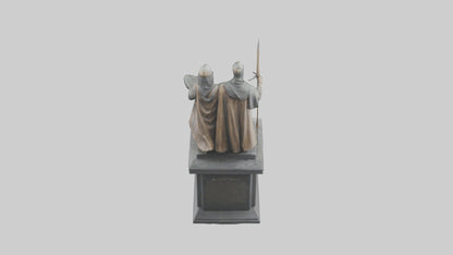 3D model Conquerors of Oppression statue model VR / AR / low-poly