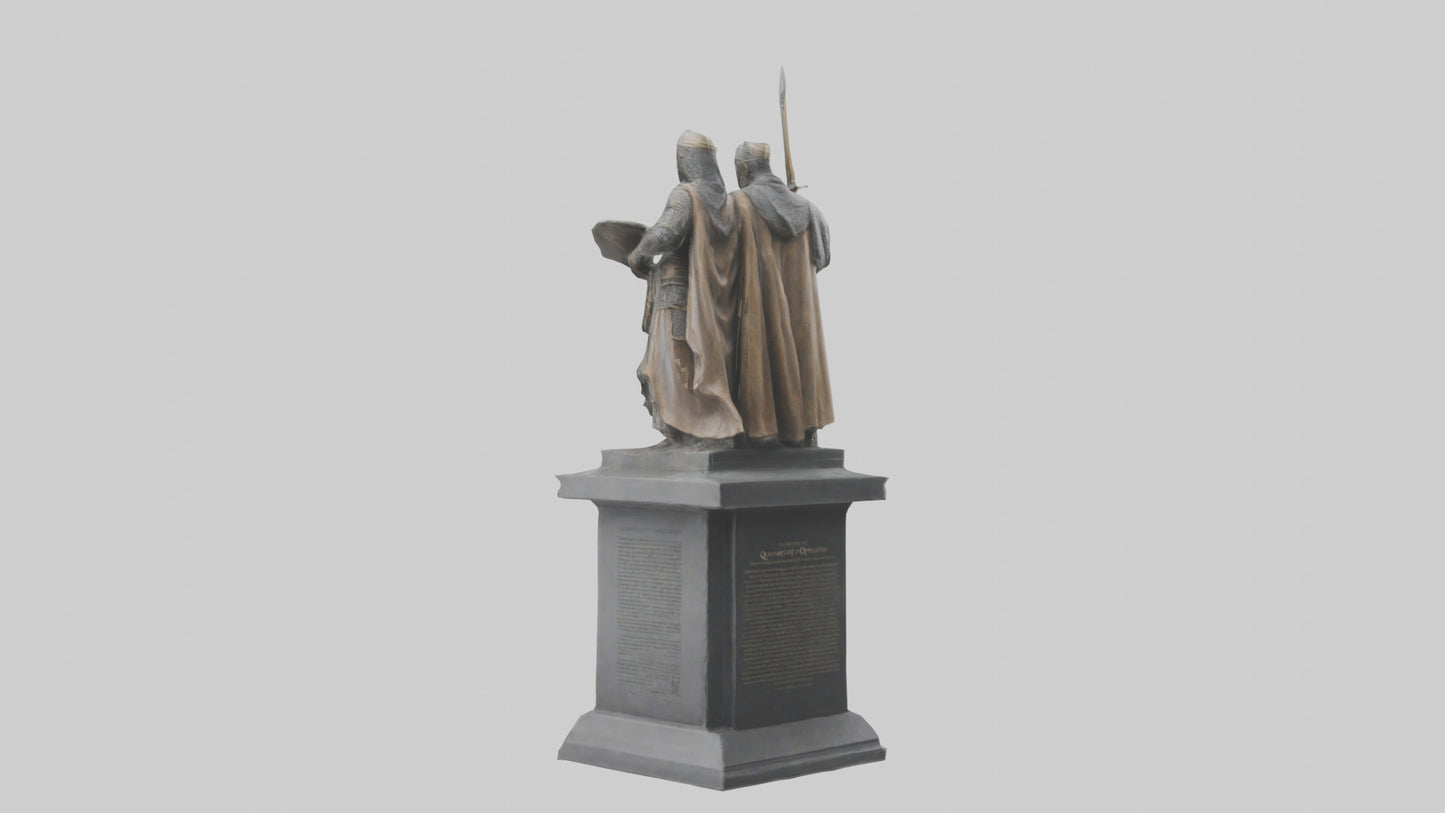 3D model Conquerors of Oppression statue model VR / AR / low-poly