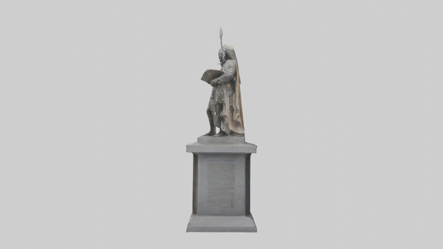 3D model Conquerors of Oppression statue model VR / AR / low-poly