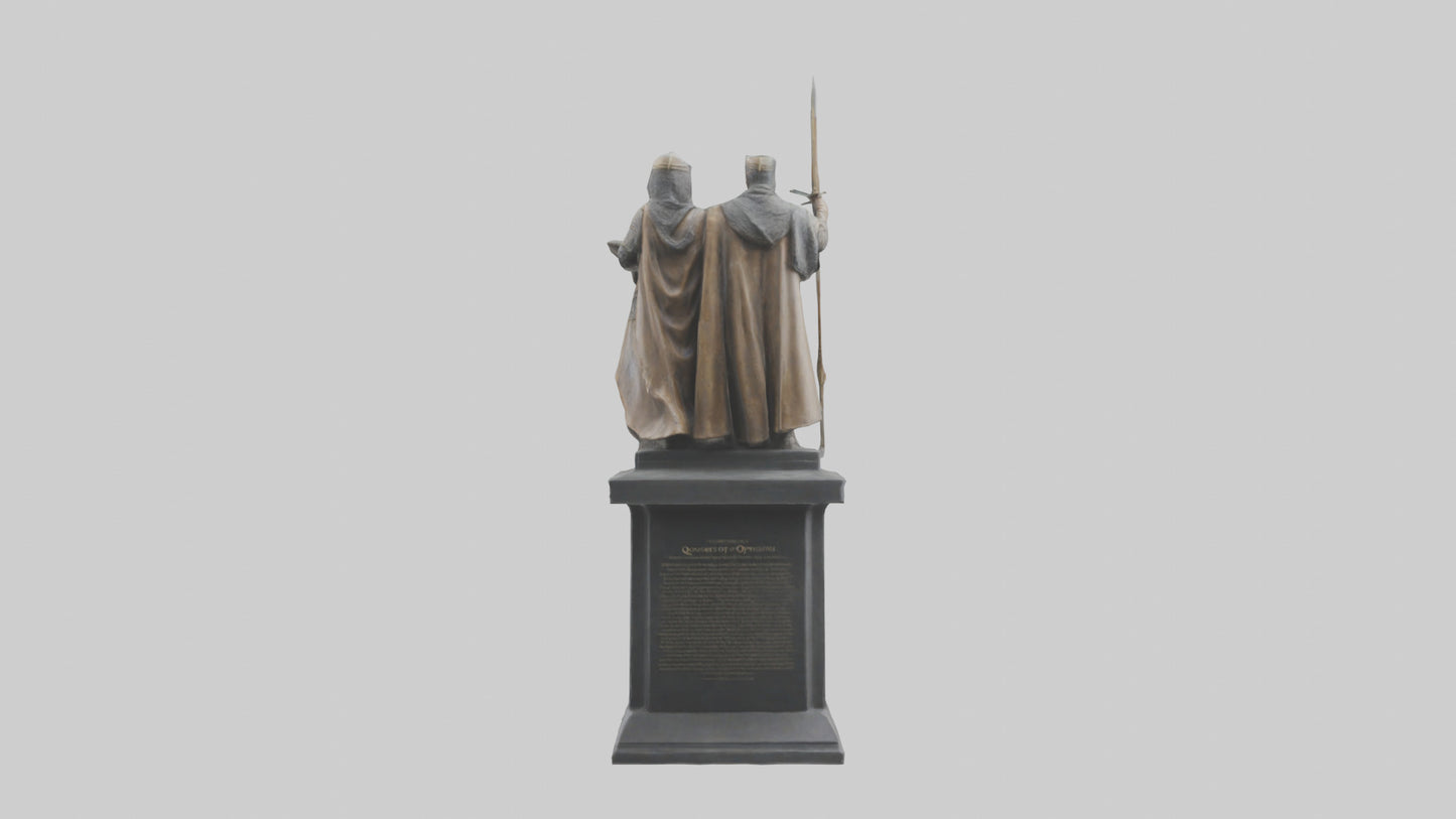 3D model Conquerors of Oppression statue model VR / AR / low-poly