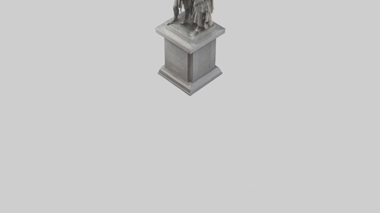 3D model Conquerors of Oppression statue model VR / AR / low-poly