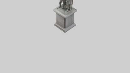 3D model Conquerors of Oppression statue model VR / AR / low-poly