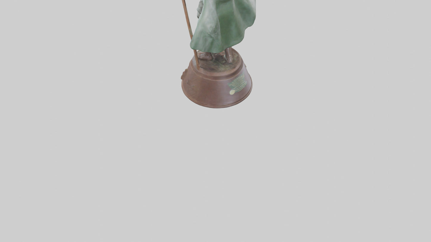 Conservation Champion Statue model 3D model