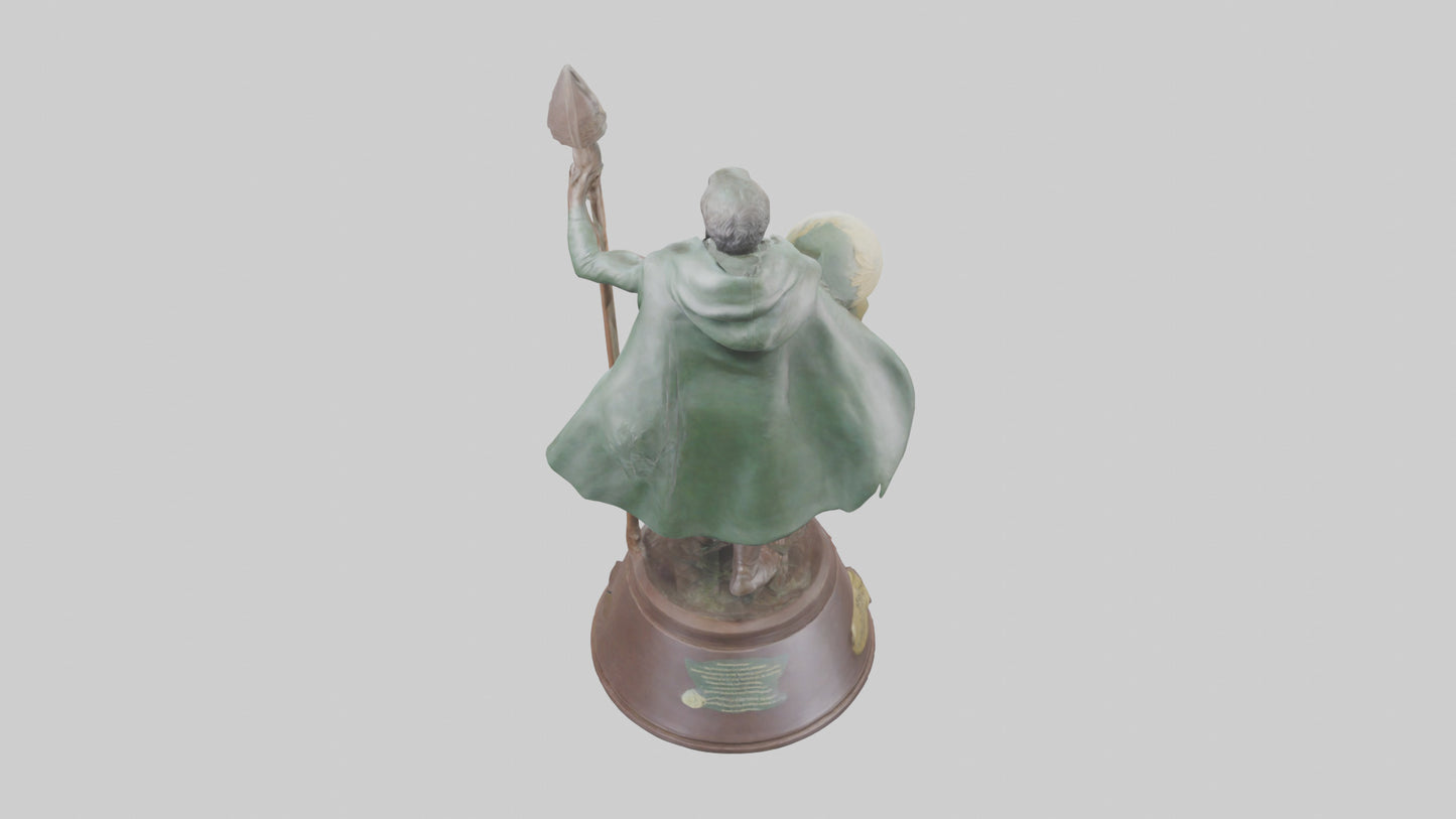 Conservation Champion Statue model 3D model
