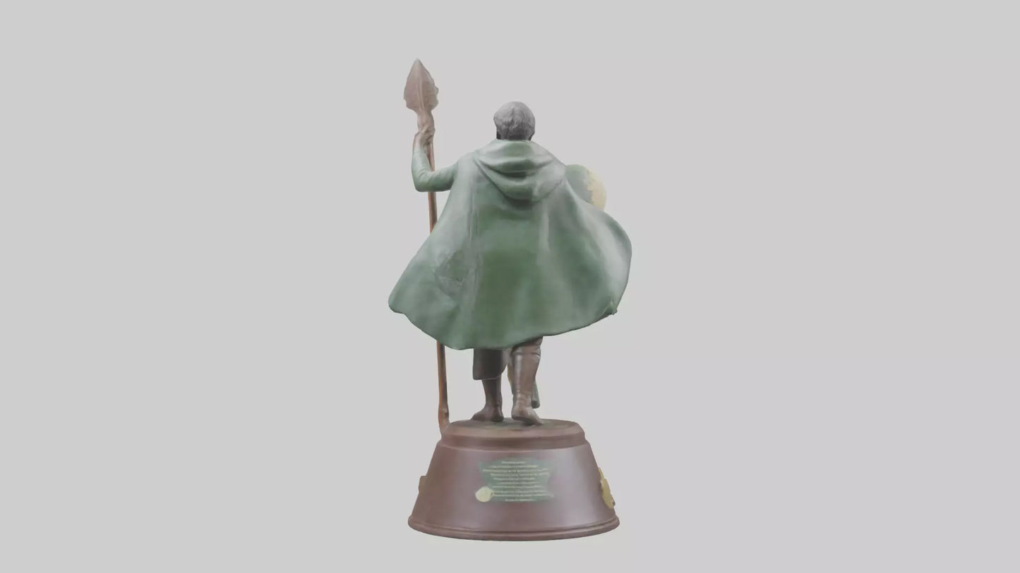 Conservation Champion Statue model 3D model