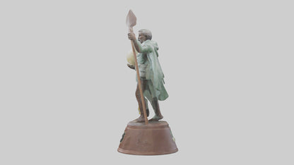 Conservation Champion Statue model 3D model