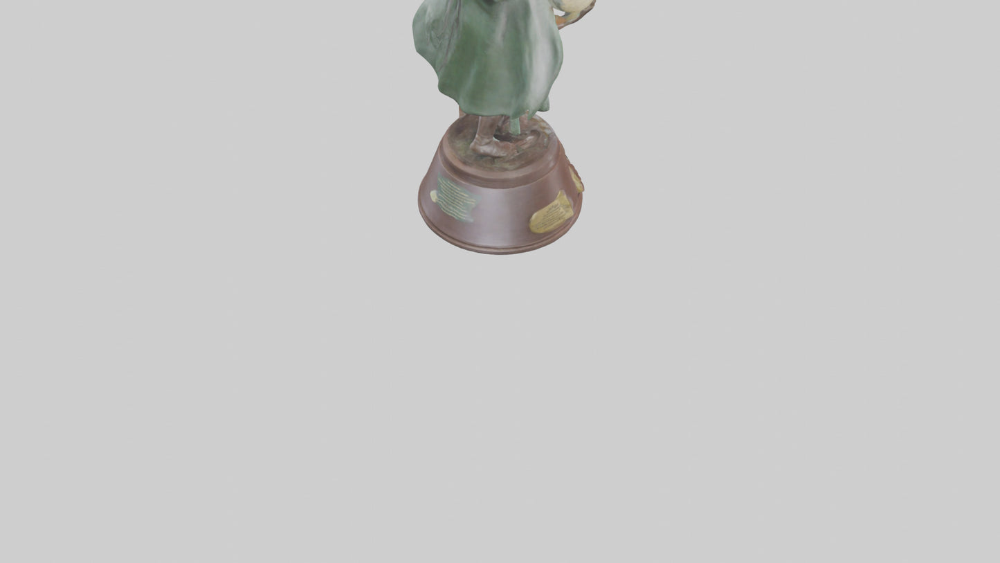 Conservation Champion Statue model 3D model