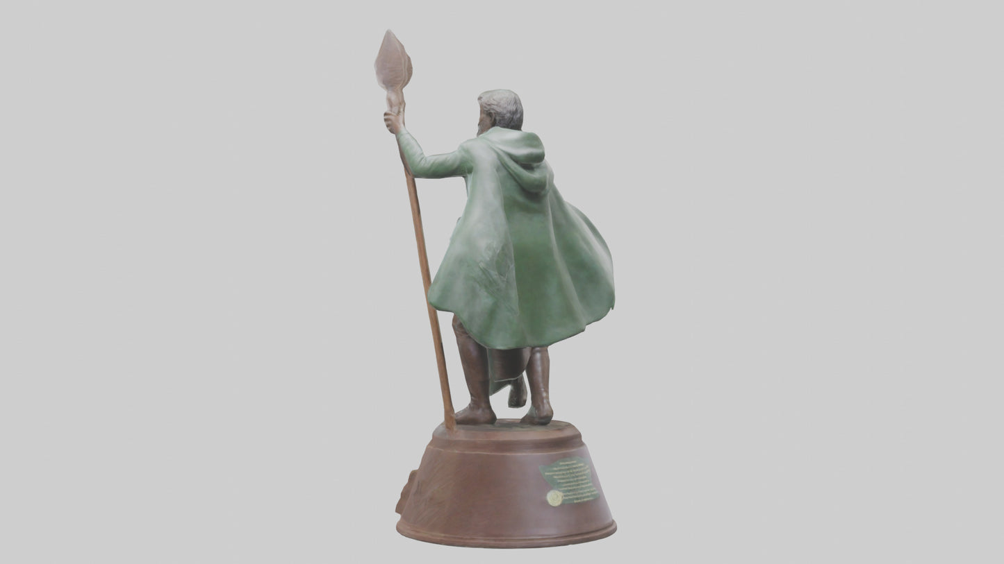 Conservation Champion Statue model 3D model