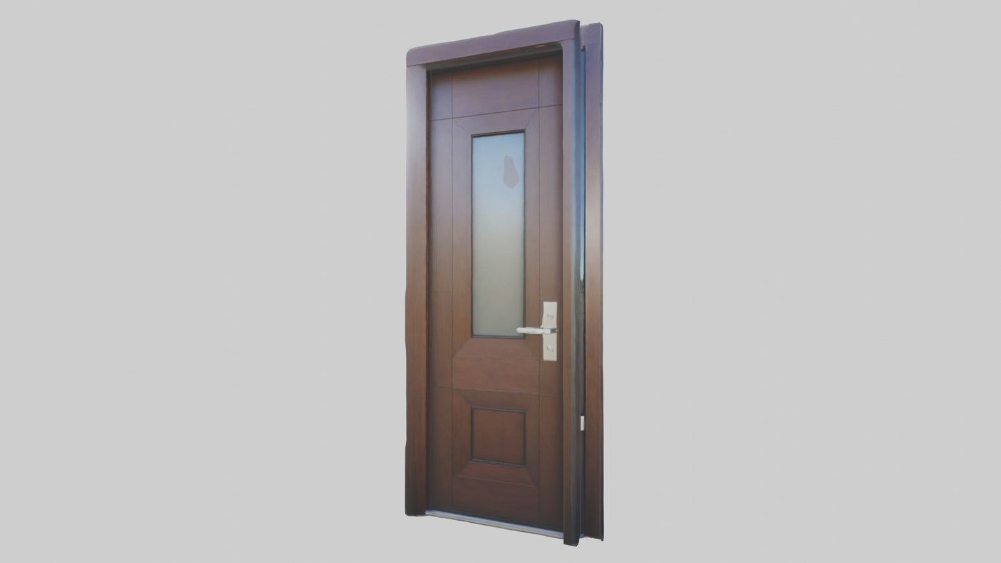 Contemporary door model VR / AR / low-poly
