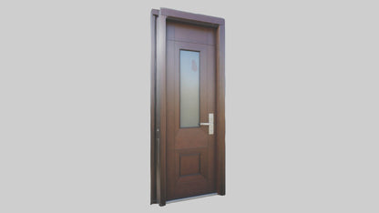Contemporary door model VR / AR / low-poly