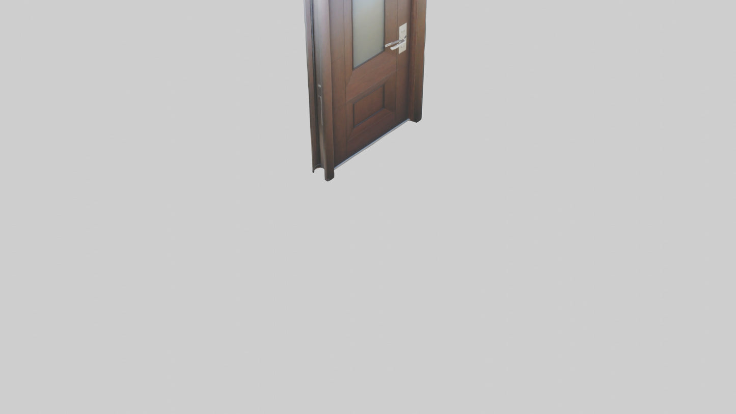 Contemporary door model VR / AR / low-poly