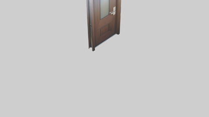 Contemporary door model VR / AR / low-poly