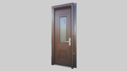 Contemporary door model VR / AR / low-poly