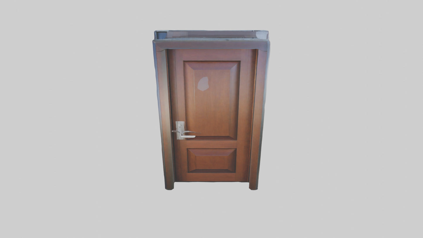 Contemporary door model VR / AR / low-poly