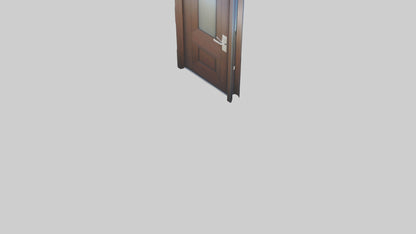 Contemporary door model VR / AR / low-poly