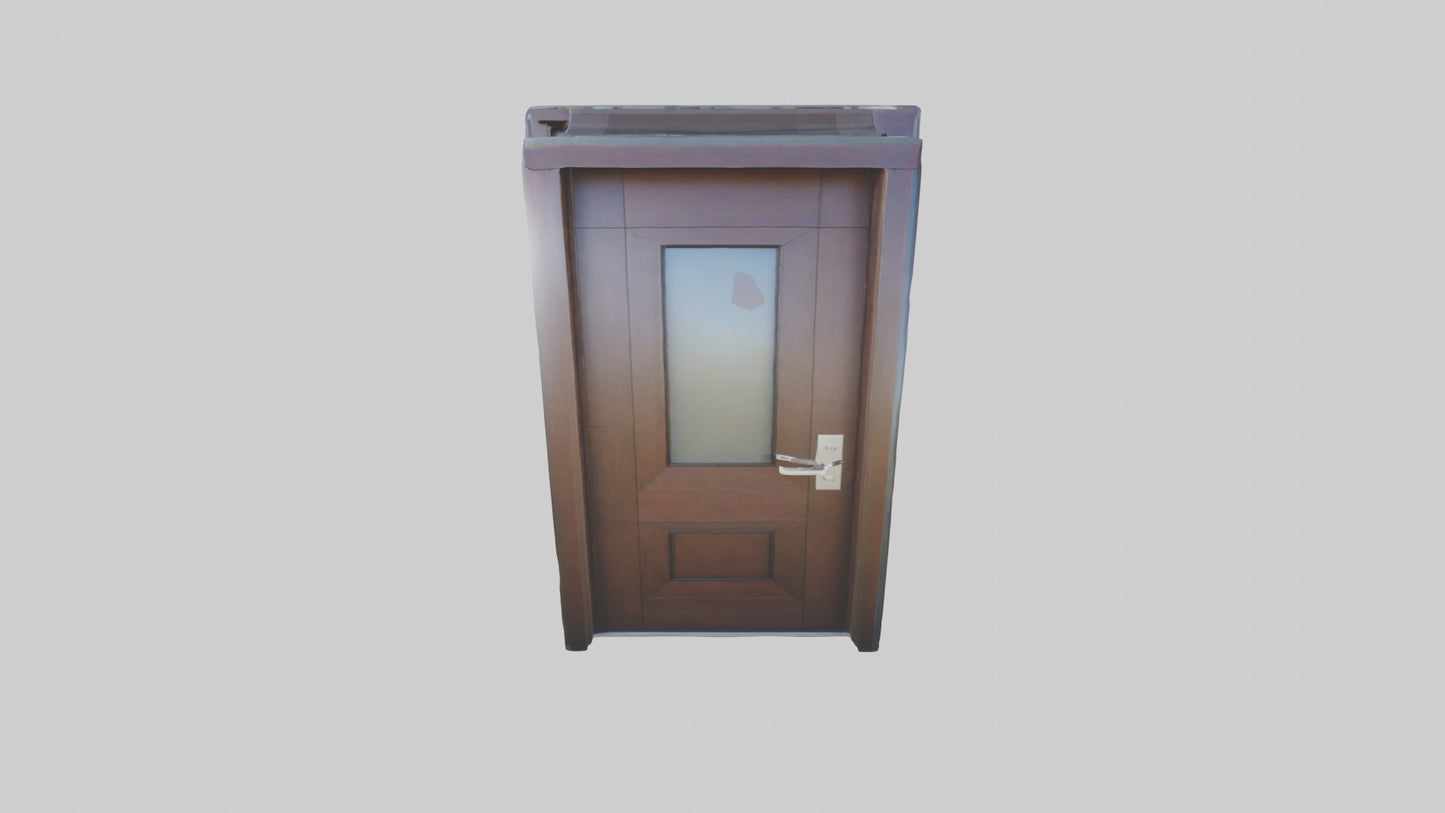 Contemporary door model VR / AR / low-poly