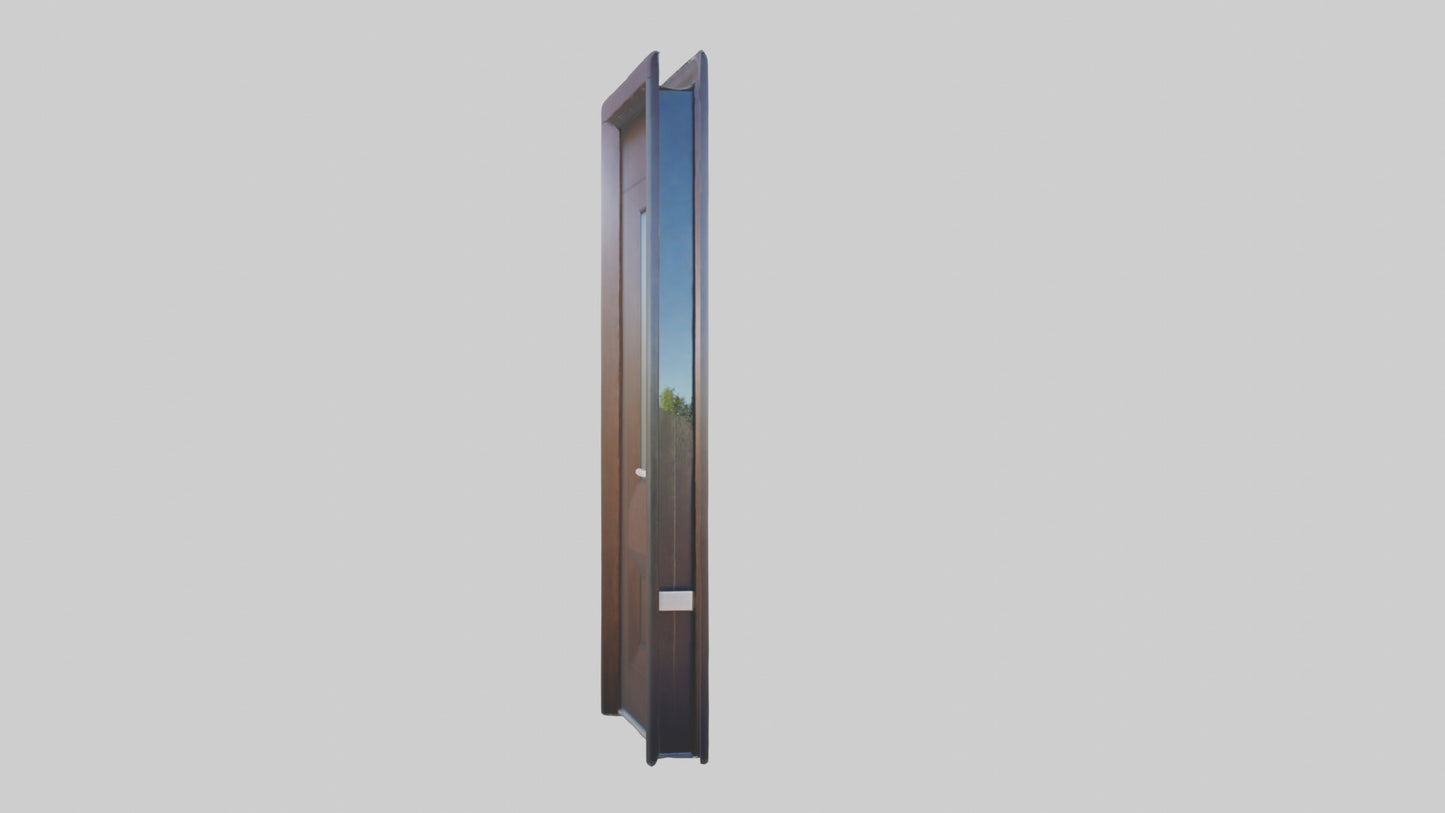 Contemporary door model VR / AR / low-poly