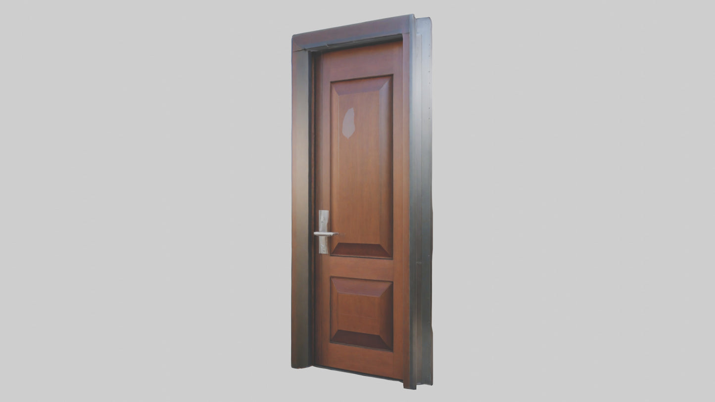 Contemporary door model VR / AR / low-poly