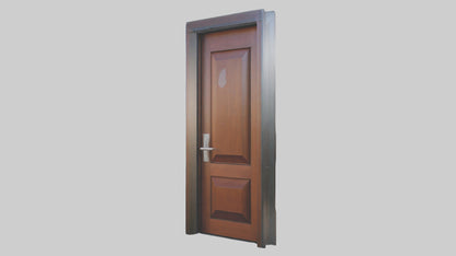 Contemporary door model VR / AR / low-poly