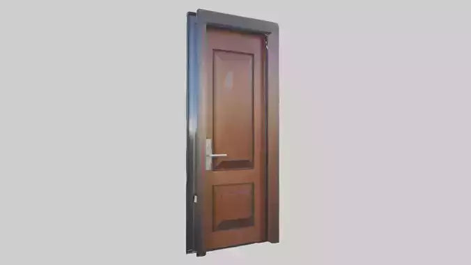 Contemporary door model VR / AR / low-poly