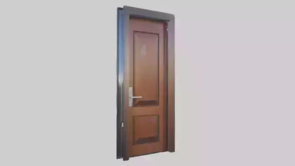 Contemporary door model VR / AR / low-poly