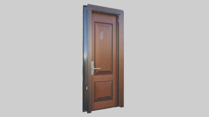 Contemporary door model VR / AR / low-poly