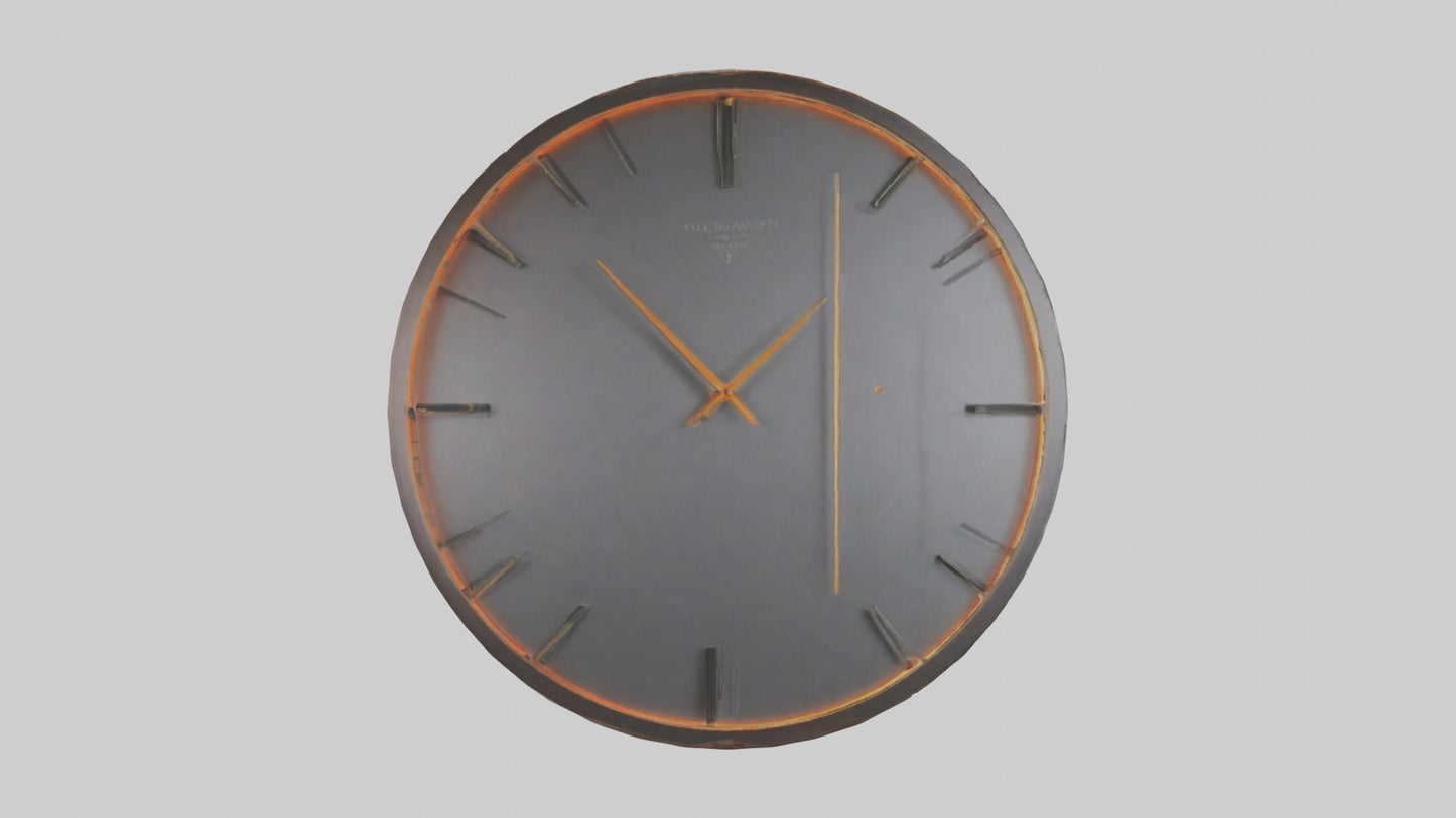 Contemporary Wall Clock model VR / AR / low-poly