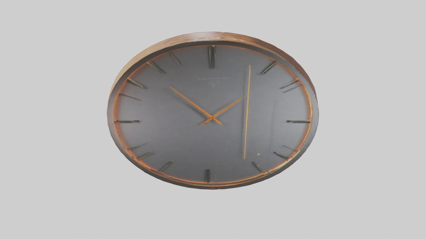 Contemporary Wall Clock model VR / AR / low-poly