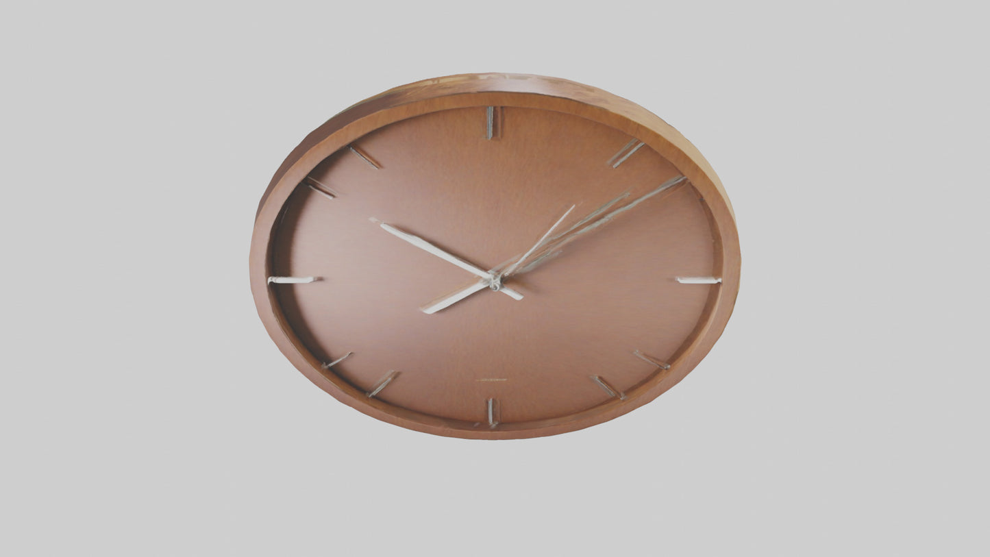 Contemporary Wall Clock model VR / AR / low-poly