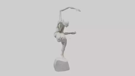 Contortionist statue model VR / AR / low-poly