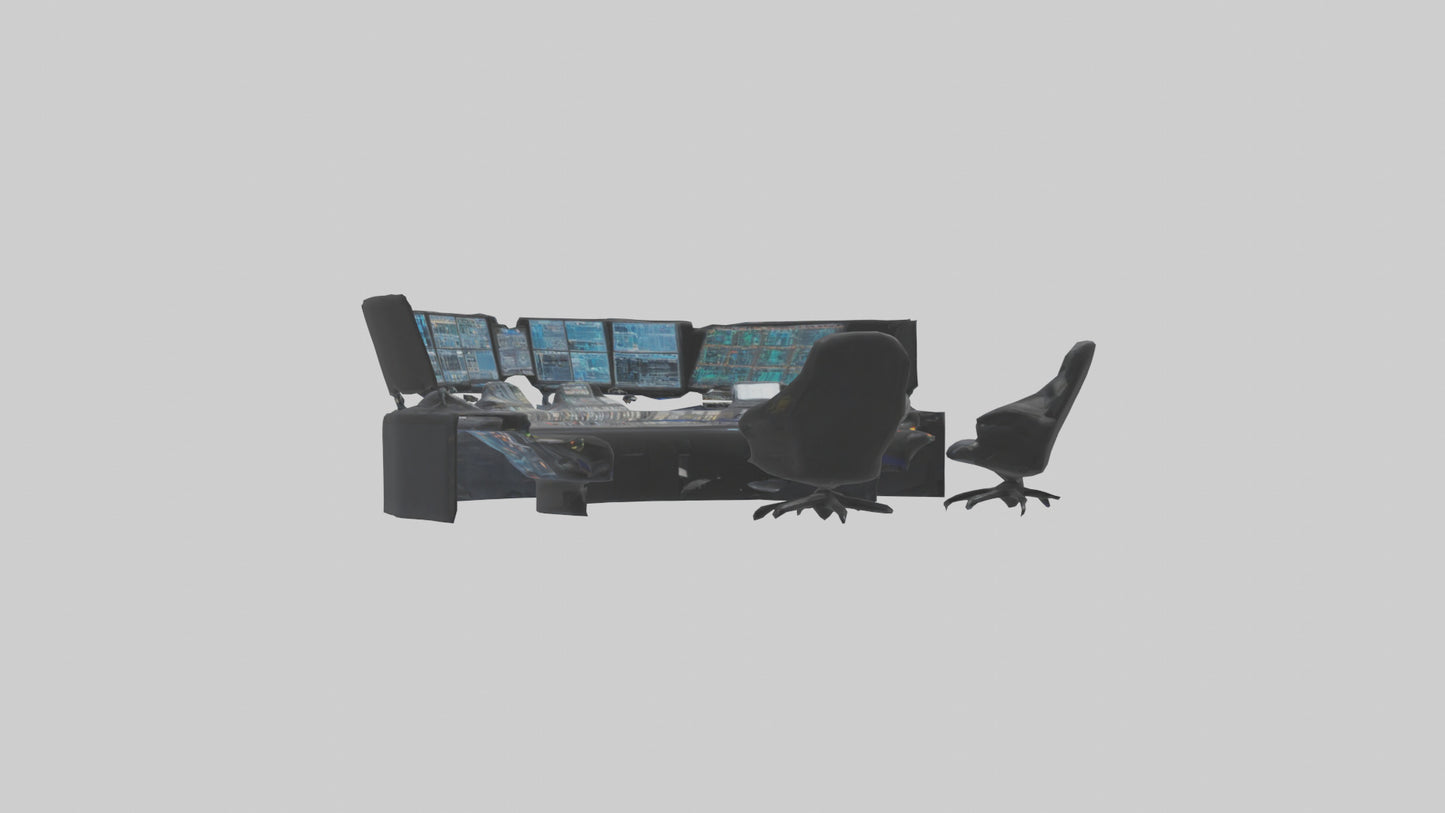 3D model Control Room VR / AR / low-poly