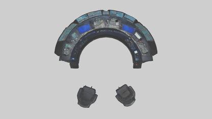 3D model Control Room VR / AR / low-poly
