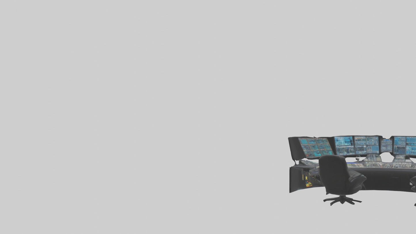 3D model Control Room VR / AR / low-poly
