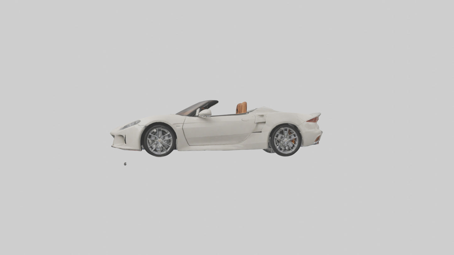 Convertible Sports Car model VR / AR / low-poly