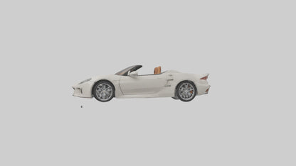 Convertible Sports Car model VR / AR / low-poly