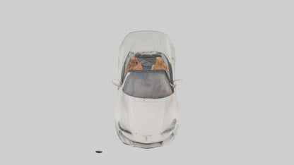 Convertible Sports Car model VR / AR / low-poly