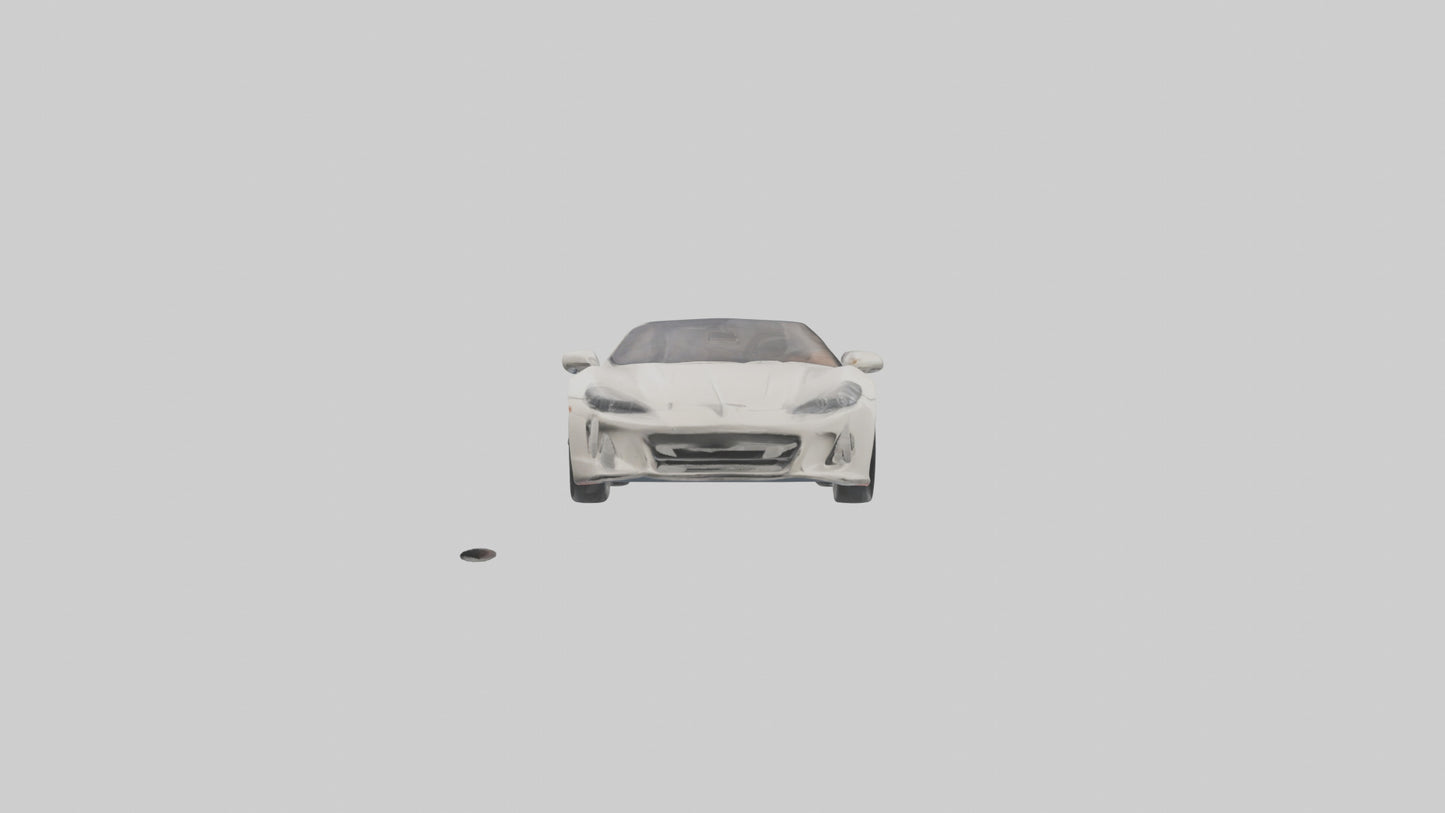 Convertible Sports Car model VR / AR / low-poly