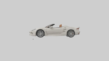 Convertible Sports Car model VR / AR / low-poly