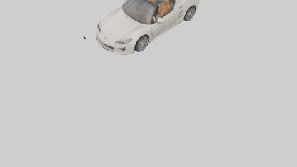 Convertible Sports Car model VR / AR / low-poly